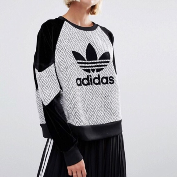 adidas panel crew sweatshirt